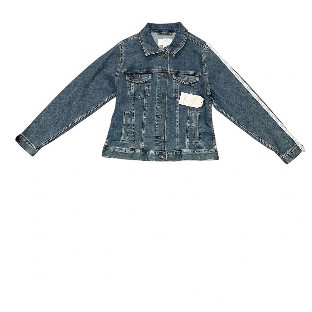 Time and Tru Blue Denim Jacket - Picture 5 of 7